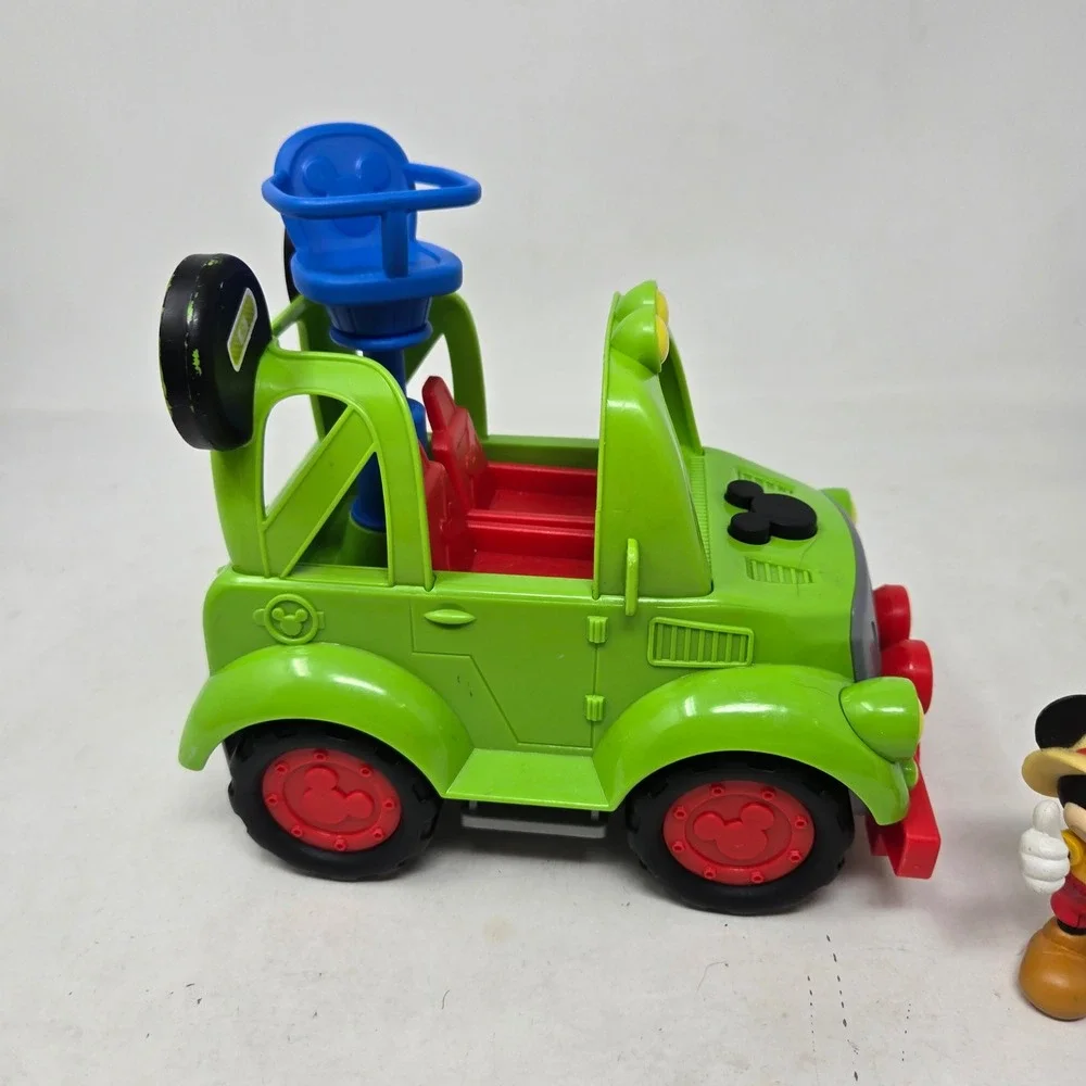 Disney Mickey Mouse Funhouse Dino Rover Jeep Vehicle and Figure Set